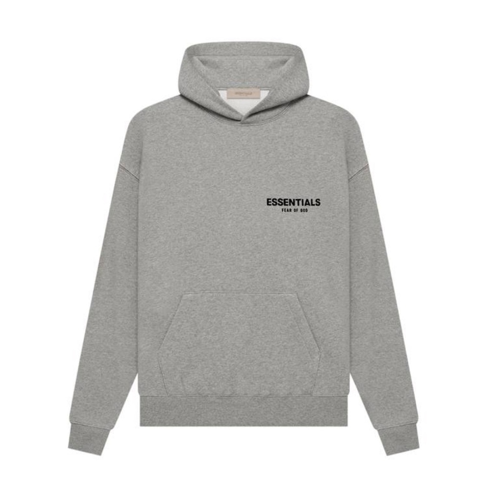 Essentials Fear Of God Dark Oat Hoodie L